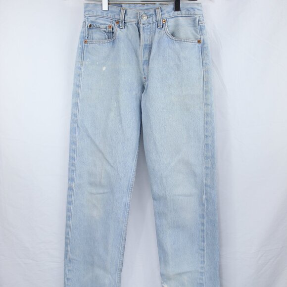 LEVI'S 501XX VINTAGE Y2K 2000 Light Blue Jeans Sz 29x32 Made In USA Button Fly - Picture 1 of 6